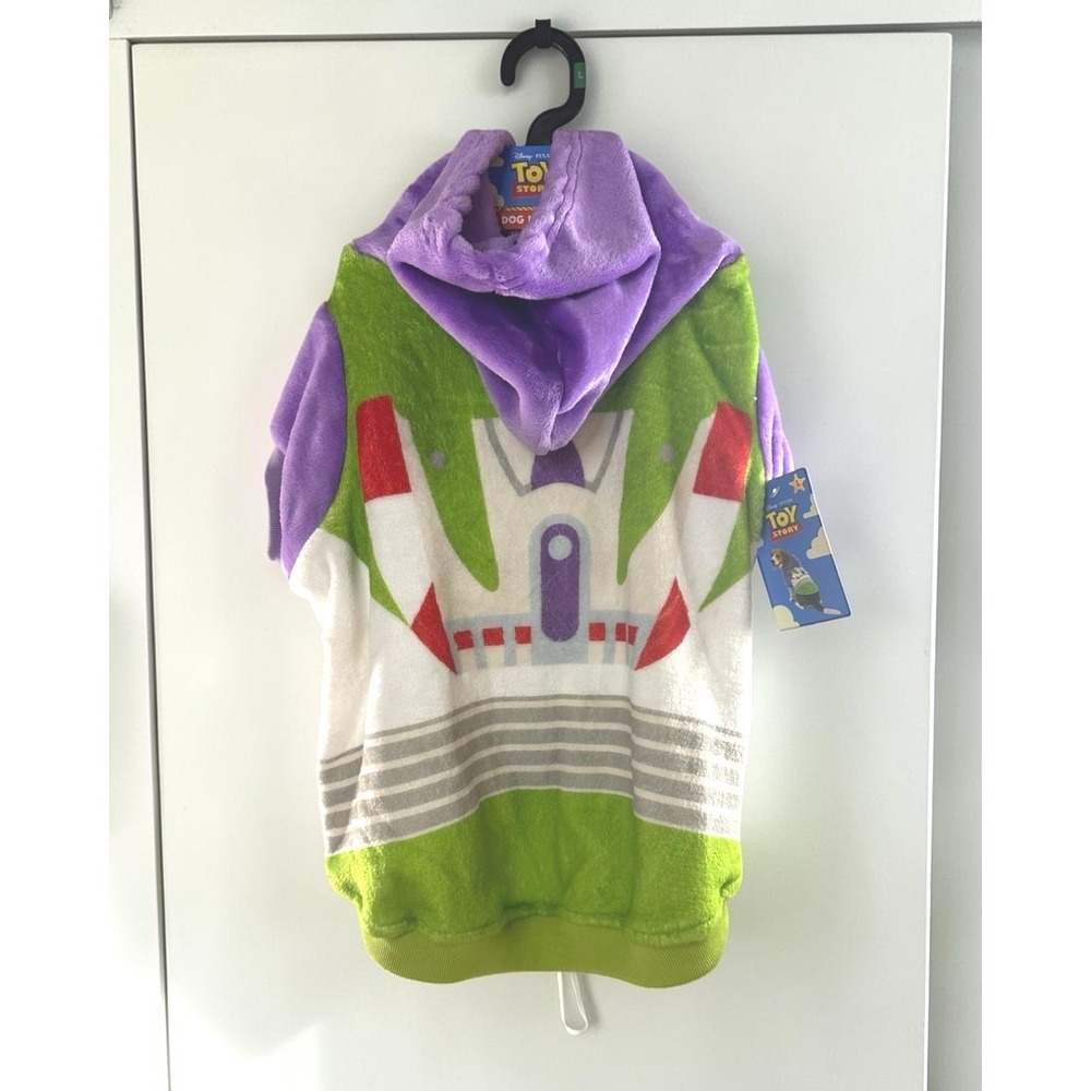 Disney Pixar Toy Story Buzz Lightyear Dog Hoodie Costume Size Large NWT